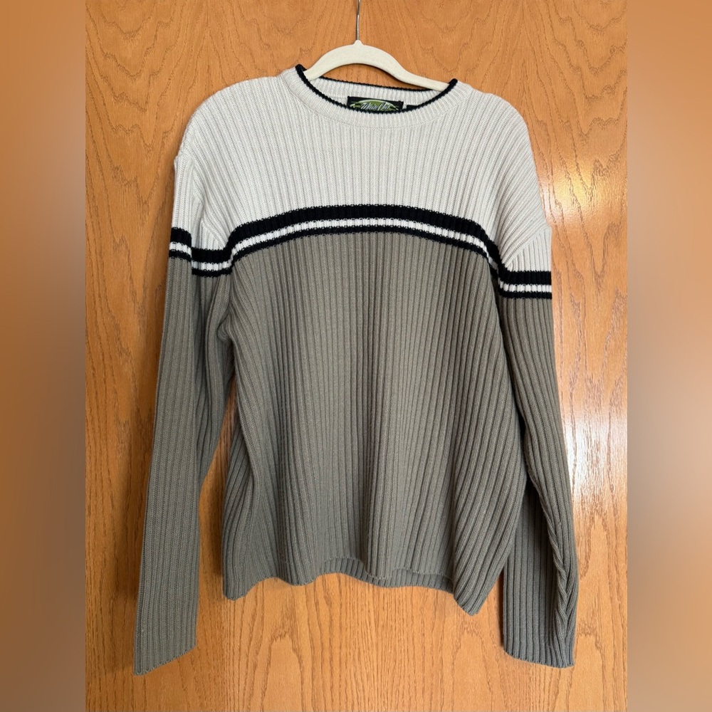 White Out brand sweater, size large